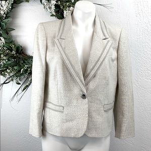 LOFT Metallic Glitter Blazer Jacket